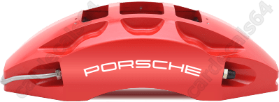 Porsche Brake Caliper Decals Stickers Curved 10%